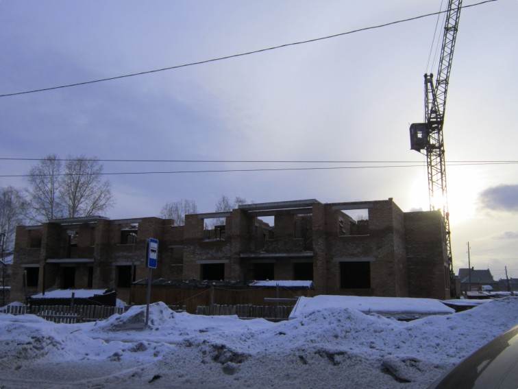 строительсто 24 квартирного дома по ул. Тухачевского, 8 г. Лесосибирск